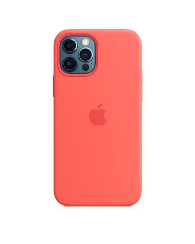 Etui do iPhone 12/12 Pro Apple Silicone Case z MagSafe - różowy cytrus - zdjęcie 4