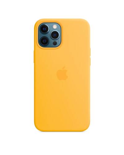Etui do iPhone 12/12 Pro Max Apple Silicone Case z MagSafe - słoneczny - zdjęcie 3