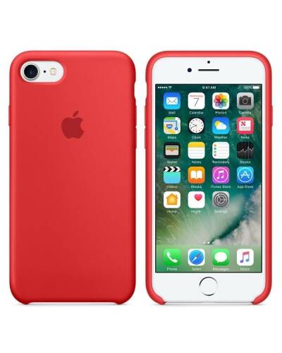 Etui do iPhone 7/8/SE 2020 Apple Silicone - czerwone - zdjęcie 1