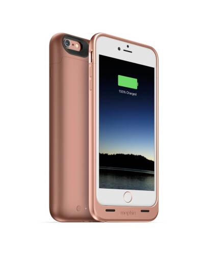 Etui z baterią 2600mAh do iPhone 6/6S plus Mophie Juice Pack  - różowe złoto - zdjęcie 1