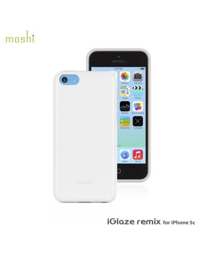 Etui do iPhone 5C Moshi iGlaze Remix - białe  - zdjęcie 2