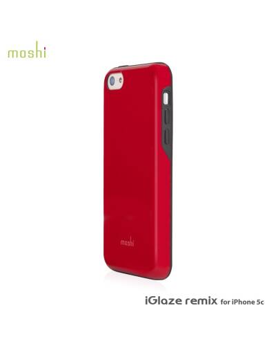 Etui do iPhone 5C Moshi iGlaze Remix - czerwone  - zdjęcie 2
