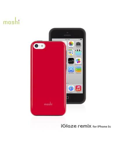 Etui do iPhone 5C Moshi iGlaze Remix - czerwone  - zdjęcie 1