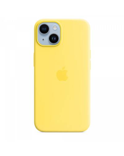 Etui do iPhone 14 Apple Silicone Case z MagSafe - żółty - zdjęcie 2