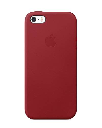  Etui do iPhone SE Apple Leather Case (Czerwone) - zdjęcie 1