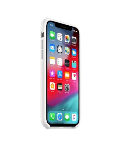 Etui do iPhone X/Xs Apple Silicone Case - białe - zdjęcie 4