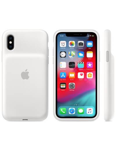 Etui Apple Smart Battery Case do iPhone X/Xs - białe - zdjęcie 3