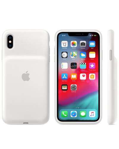 Etui Apple Smart Battery Case do iPhone Xs Max - białe - zdjęcie 3