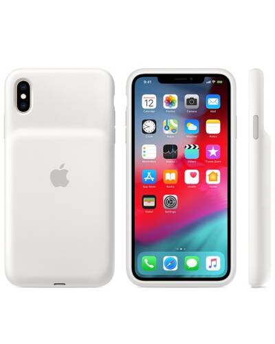 Etui Apple Smart Battery Case do iPhone Xs Max - białe - zdjęcie 2