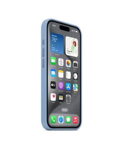 Etui do iPhone 15 Pro Apple Silicone MagSafe - Zimowy Błękit - zdjęcie 2