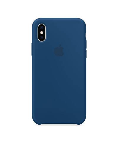 Etui do iPhone X/Xs Apple Silicone - burzowy błękit - zdjęcie 1