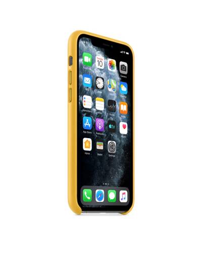 Etui do iPhone 11 Pro Apple Leather Case - soczysta cytryna - zdjęcie 2