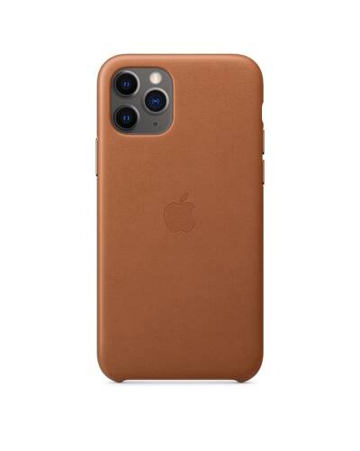 Etui do iPhone 11 Pro Max Apple Leather Case - brązowe - zdjęcie 1