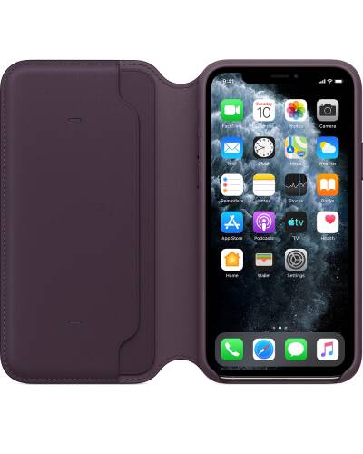 Etui do iPhone 11 Pro Apple Leather Folio - fioletowe - zdjęcie 4