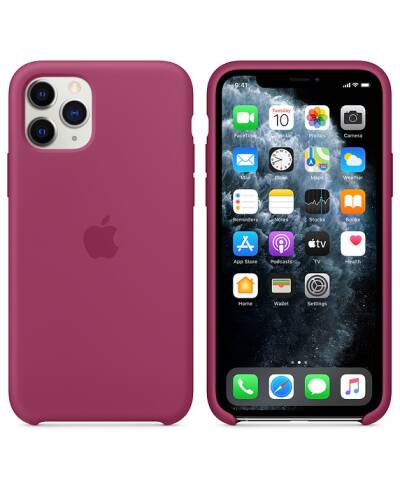 Etui do iPhone 11 Pro Apple Silicone Case - krwisty róż - zdjęcie 3