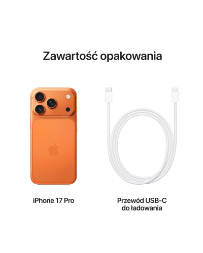 RZESZÓW smartfon tył Apple iPhone 17 Pro 256GB kosmiczna pomarańcza MG8H4HX/A - zdjęcie 2