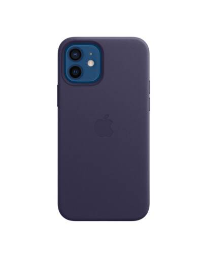 Etui do iPhone 12/12 Pro Apple Leather Case z MagSafe - Fioletowe - zdjęcie 2
