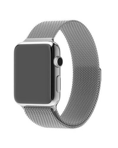 Rzeszów Bransoleta mediolańska Apple ze stali nierdzewnej do Apple Watch 45/49 mm srebrna - zdjęcie 2