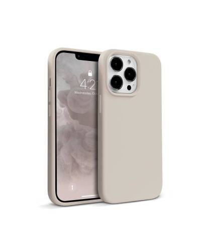 Etui do iPhone 13 Pro Max Crong Color Cover - kamienny beżowy  - zdjęcie 1