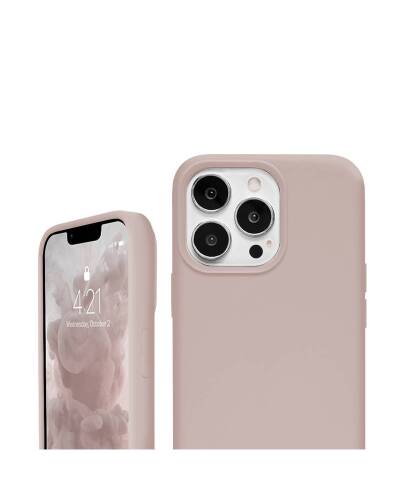 Etui do iPhone 13 Pro Crong Cover - Piaskowy Róż - zdjęcie 2