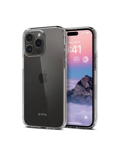 Etui do iPhone 14 Pro Crong Crystal Cover - Przeźroczyste  - zdjęcie 1