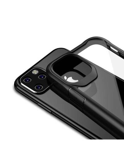 Etui do iPhone 11 Pro Max Crong Hybrid Clear Cover - czarny - zdjęcie 2