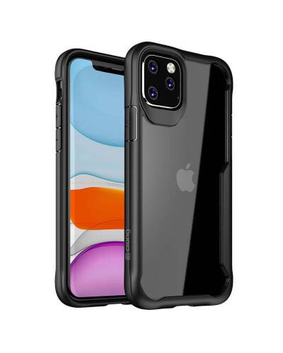 Etui do iPhone 11 Pro Max Crong Hybrid Clear Cover - czarny - zdjęcie 1