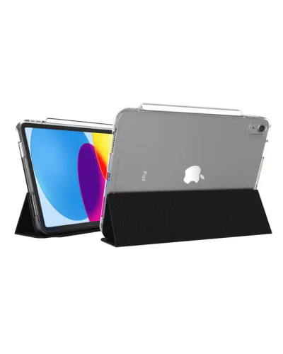 Etui do iPad 10 gen. Gear4 Crystal Palace Folio - przeźroczyste/czarne - zdjęcie 1