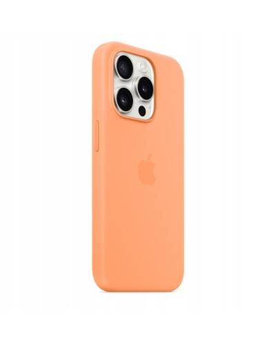 Etui do iPhone 15 Pro Apple Silicone MagSafe - Pomarańczowy Sorbet  - zdjęcie 2