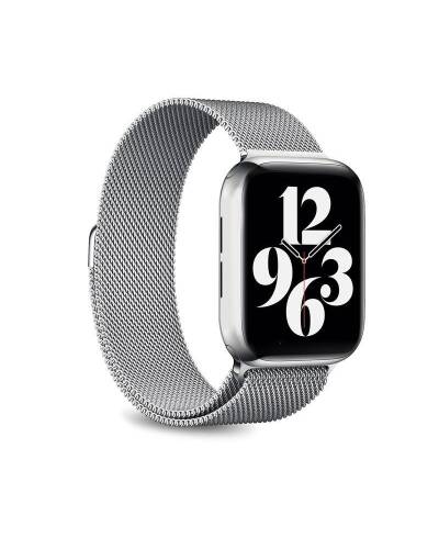 Pasek do Apple Watch 42/44/45/49 mm Puro Milanese - srebrny - zdjęcie 1