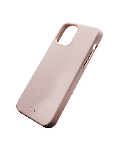 Etui do iPhone 12/12 Pro PURO SKY Skóra eco - różowe - zdjęcie 1