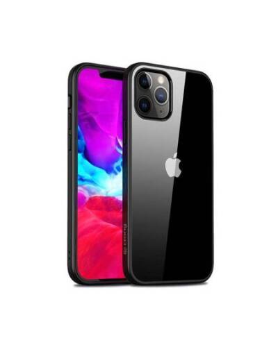 Etui do iPhone 12/12 Pro Crong Clear Cover - Przeźroczyste / Czarne  - zdjęcie 1