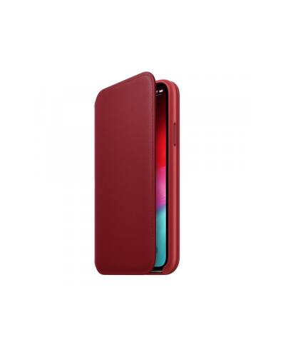 Etui do iPhone Xs Max Apple Leather Folio - czerwone - zdjęcie 1