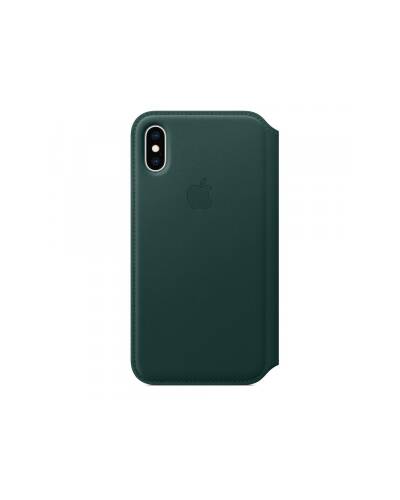 Etui do iPhone Xs Apple Leather Folio - leśna zieleń - zdjęcie 3