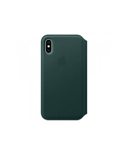 Etui do iPhone Xs Max Apple Leather Folio - leśna zieleń - zdjęcie 3