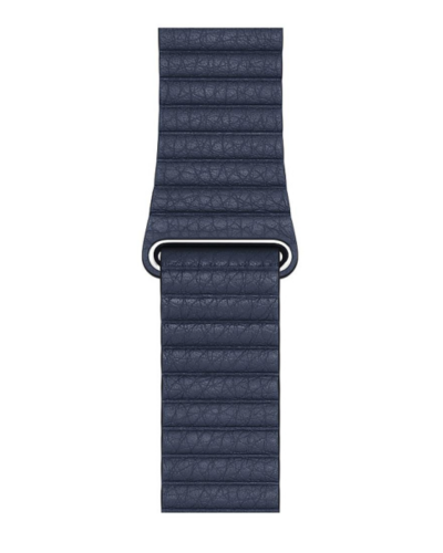 Pasek do Apple Watch 45mm skórzany rozmiar M - niebieski - zdjęcie 1