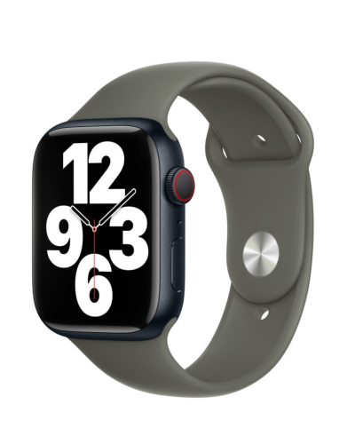 Pasek do Apple Watch 45mm silikonowy - Oliwka - zdjęcie 2