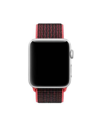 Pasek do Apple Watch Nike 38/40mm z plecionego nylonu - czerwony  - zdjęcie 1