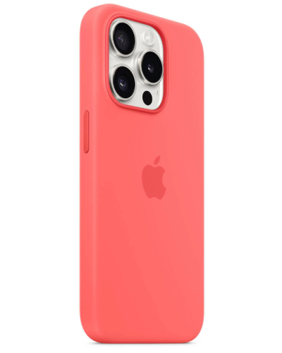 Etui do iPhone 15 Pro Apple Silicone MagSafe - Guava  - zdjęcie 2