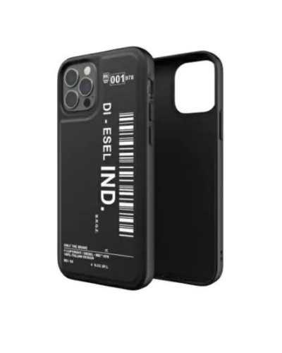 Etui do iPhone 12/12 Pro Diesel Moulded Case Barcode - czarne  - zdjęcie 3