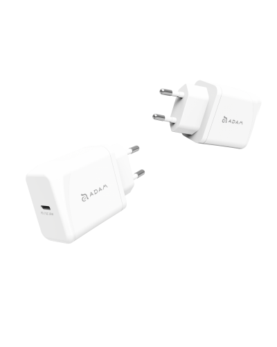 Ładowarka Adam 20W USB-C PD Elements Omnia F1 - Biała - zdjęcie 1