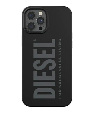 Etui do iPhone 12/12 Pro Diesel Silicone Case - czarne  - zdjęcie 1