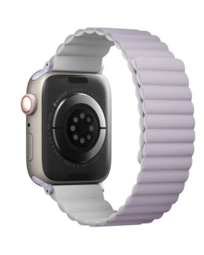 Pasek do Apple Watch 38/40/41 mm UNIQ Revix Reversible - lilac/biały - zdjęcie 2