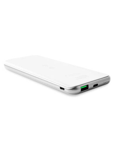 Powerbank Puro Wireless Slim 8000 mAh - biały - zdjęcie 2