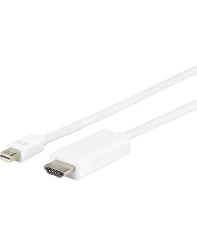Kabel Mini DisplayPort/HDMI eSTUFF 2m - biały  - zdjęcie 2