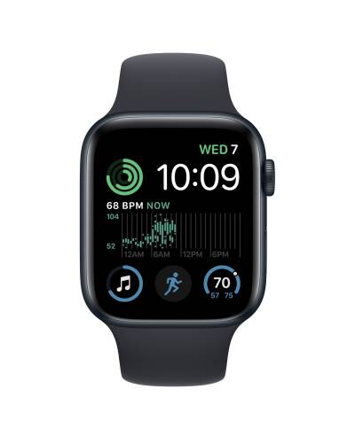 Apple Watch SE 2 44mm aluminium w kolorze północy z paskiem sportowym w kolorze północy - zdjęcie 2