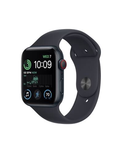 Apple Watch SE 2 + Cellular 44mm aluminium w kolorze północy z paskiem sportowym w kolorze północy - zdjęcie 1