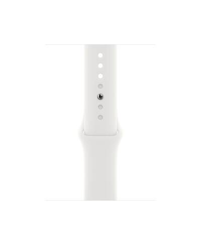 Apple Watch SE 2 + Cellular 44mm aluminium w kolorze srebrnym z paskiem sportowym w kolorze białym - zdjęcie 3