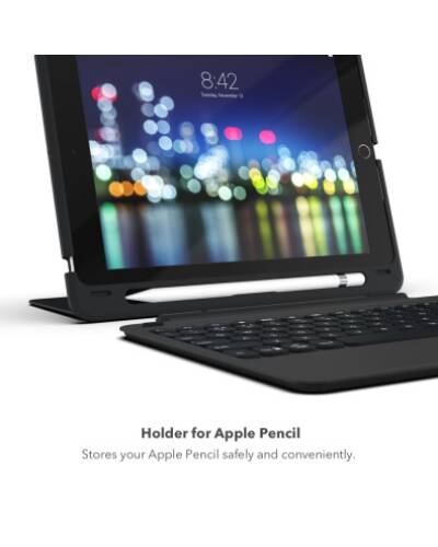 Etui z klawiaturą do iPad 9,7 Zagg Slim Book Go czarne - zdjęcie 3