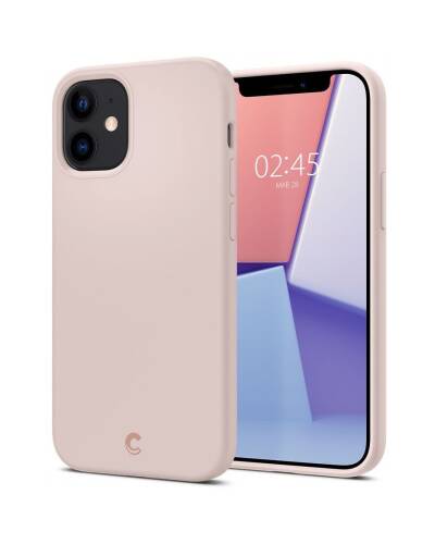 Etui do iPhone 12 mini Spigen Cyrill Silicone piaskowy róż - zdjęcie 1